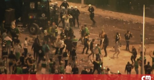 Polícia dispara para travar festa dos adeptos do Sporting no Estádio de Alvalade